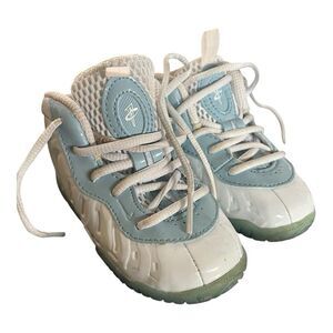 Nike Little Posite One Toddler Basketball Shoes Size 6C Light Blue DM1094-400